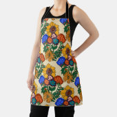 70er Retro Blumenperle - Mittelalter Moderne Schürze (InSitu)