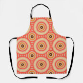 70er Retro Circular Geometric Pattern. Schürze (Vorderseite)