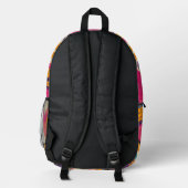 70er Retro Dream Backpack Bedruckter Rucksack (Rückseite)