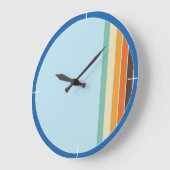 70er Retro Farbige Wandsperre für jeden Raum Große Wanduhr (Winkel)