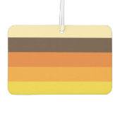 70er Retro-Farbmuster gestrichen Autolufterfrischer (Rückseite)