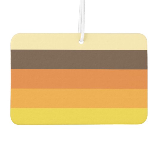 70er Retro-Farbmuster gestrichen Autolufterfrischer (Rückseite)