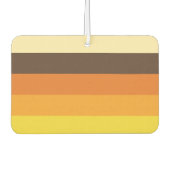 70er Retro-Farbmuster gestrichen Autolufterfrischer (Vorderseite)