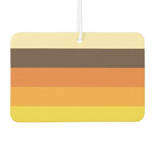 70er Retro-Farbmuster gestrichen Autolufterfrischer (Vorderseite)