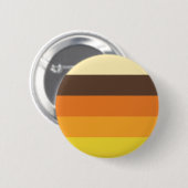 70er Retro-Farbmuster gestrichen Button (Vorne & Hinten)