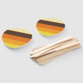 70er Retro-Farbmuster gestrichen Fächer (Non-assembled)