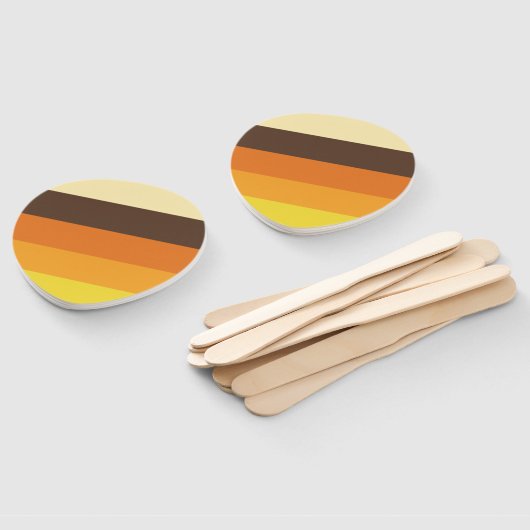 70er Retro-Farbmuster gestrichen Fächer (Non-assembled)