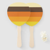 70er Retro-Farbmuster gestrichen Fächer (Vorne und Hinten)