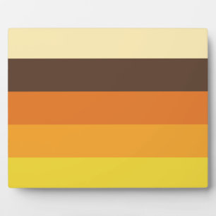 70er Retro-Farbmuster gestrichen Fotoplatte