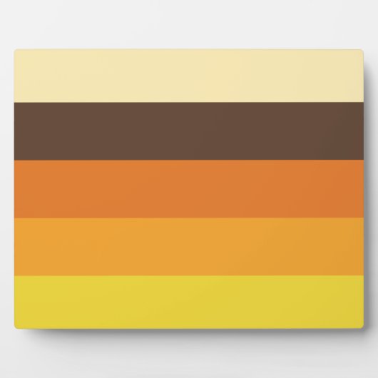 70er Retro-Farbmuster gestrichen Fotoplatte (Vorderseite)