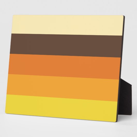 70er Retro-Farbmuster gestrichen Fotoplatte (Seite)