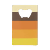 70er Retro-Farbmuster gestrichen Geldbeutel Flaschenöffner (Vorderseite)