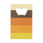 70er Retro-Farbmuster gestrichen Geldbeutel Flaschenöffner (Rückseite)