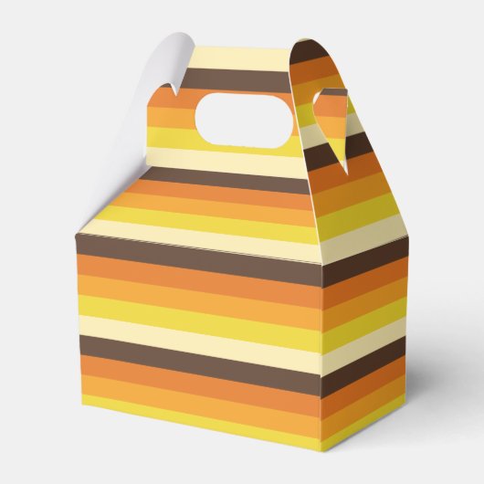 70er Retro-Farbmuster gestrichen Geschenkschachtel (Rückseite)