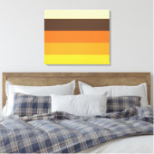 70er Retro-Farbmuster gestrichen Leinwanddruck (Insitu (Schlafzimmer))