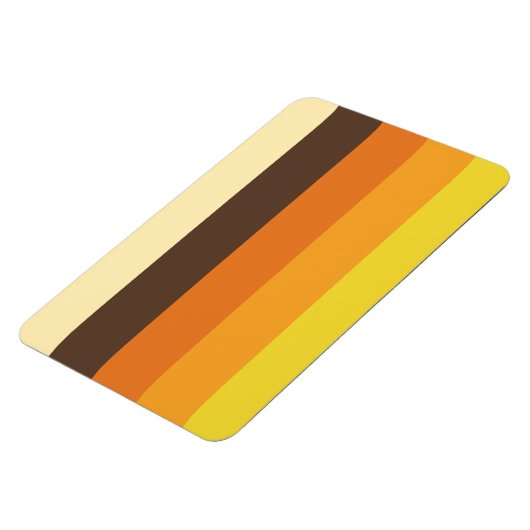 70er Retro-Farbmuster gestrichen Magnet (Linke Seite)