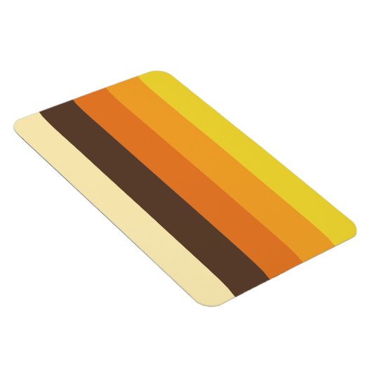 70er Retro-Farbmuster gestrichen Magnet (Rechte Seite)
