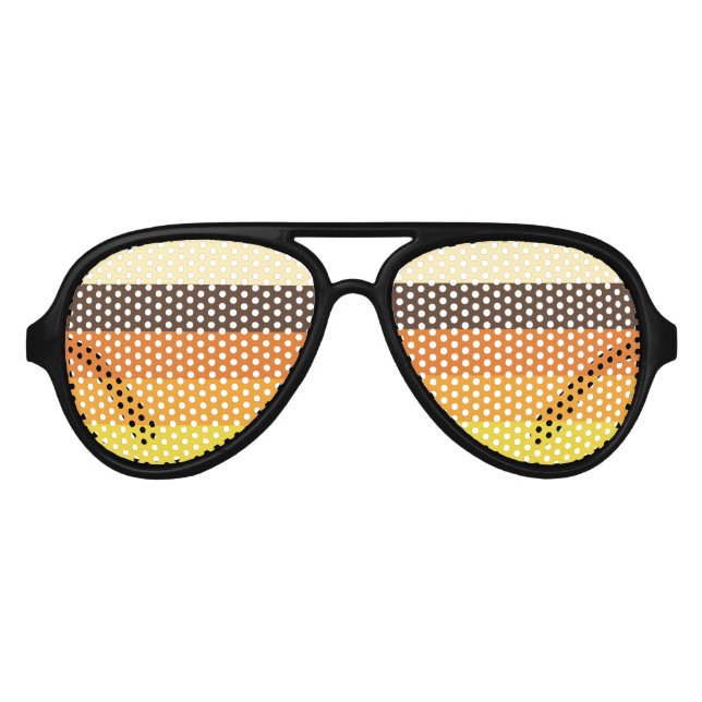 70er Retro-Farbmuster gestrichen Partybrille (Vorderseite)