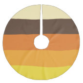 70er Retro-Farbmuster gestrichen Polyester Weihnachtsbaumdecke (Vorderseite)