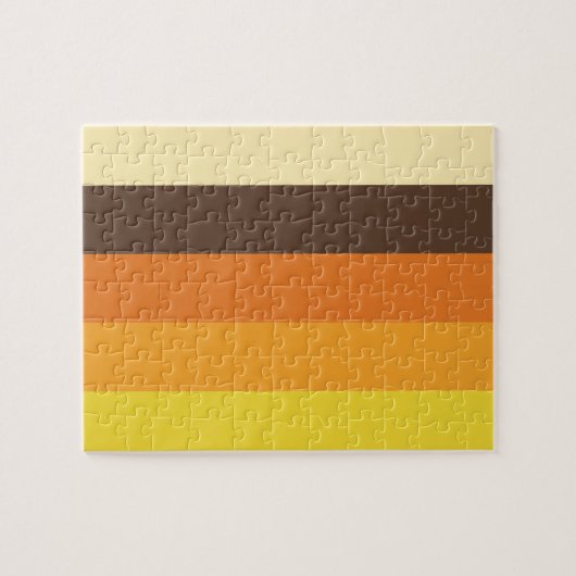70er Retro-Farbmuster gestrichen Puzzle (Horizontal)
