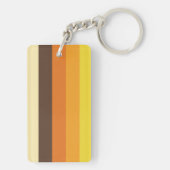 70er Retro-Farbmuster gestrichen Schlüsselanhänger (Rückseite)