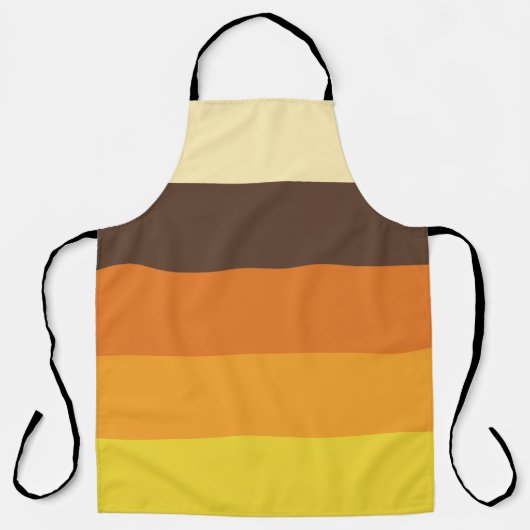 70er Retro-Farbmuster gestrichen Schürze (Vorderseite)