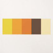 70er Retro-Farbmuster gestrichen Yogamatte (Vorderseite (Horizontal))