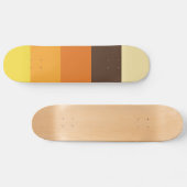 70er Retro Farbmuster-Skateboard Skateboard (Horizontal)