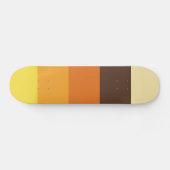 70er Retro Farbmuster-Skateboard Skateboard (Horizontal)