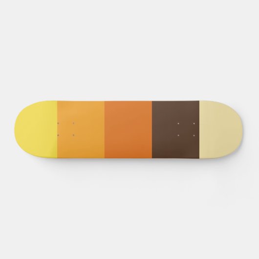 70er Retro Farbmuster-Skateboard Skateboard (Horizontal)