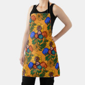 70er Retro Floral Yellow - Mittelalter Botan Schürze (InSitu)