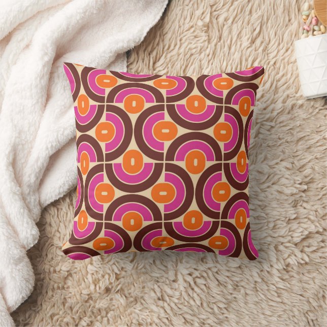 70er Retro Geometric Design Kissen (Decke)