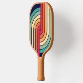 70er Retro Geometric Design Pickleball Schläger (Links)
