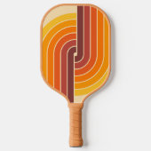 70er Retro Geometric Design Pickleball Schläger (Vorderseite)