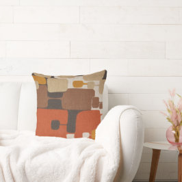 70er Retro Geometric Kissen