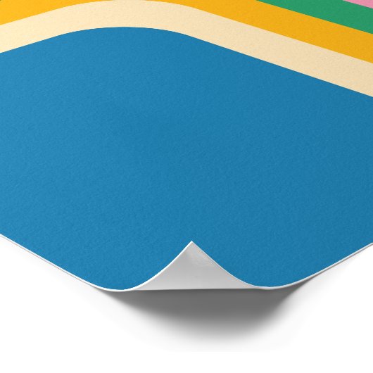 70er Retro Geometric Poster (Ecke)