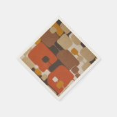 70er Retro Geometric Serviette (Ecke)