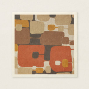 70er Retro Geometric Serviette