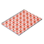 70er Retro Geometric Vintag Pattern Notizblock (Linke Seite)