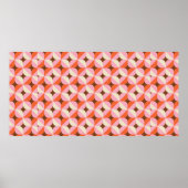 70er Retro Geometric Vintag Pattern Poster (Vorne)