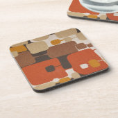 70er Retro geometrisches Untersetzer (Linke Seite)