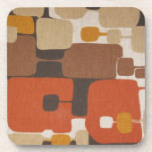 70er Retro geometrisches Untersetzer (Vorderseite)