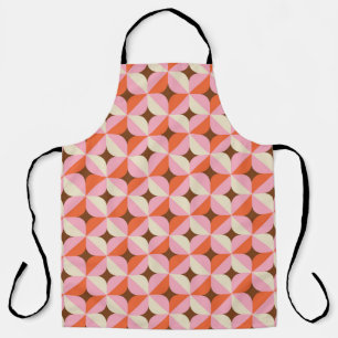 70er Retro-Geometrisches Vintage-Muster Schürze