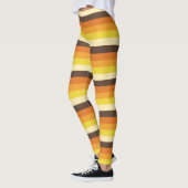 70er Retro-Gestreifte Farbpattern-Leggings Leggings (Links)