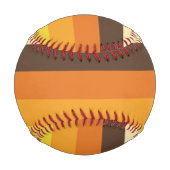70er Retro-Gestreiftes Farbmuster Baseball (Vorderseite)