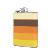 70er Retro-Gestreiftes Farbmuster Flachmann (Links)