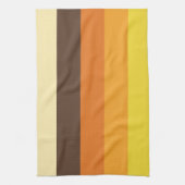 70er Retro gestreiftes Farbmuster Geschirrtuch (Vertikal)