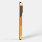 70er Retro-Gestreiftes Farbmuster iPhone Hülle (Rechte Seite)