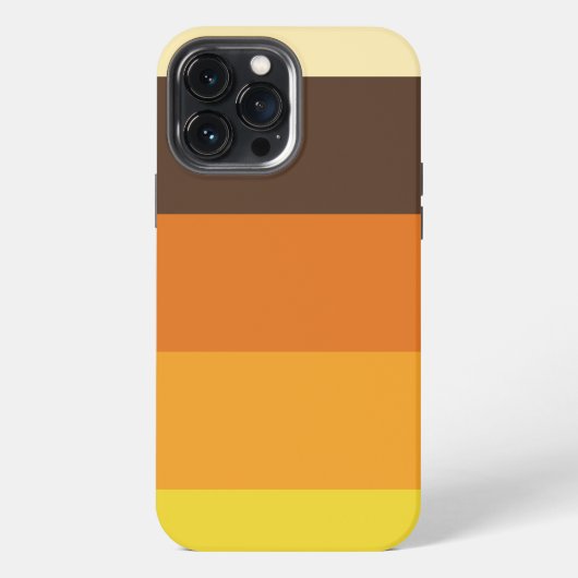 70er Retro-Gestreiftes Farbmuster iPhone Hülle (Rückseite)