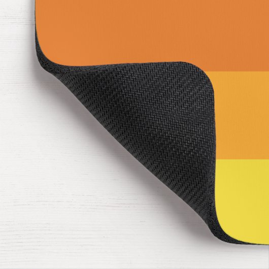 70er Retro gestreiftes Farbmuster Mousepad (Ecke)